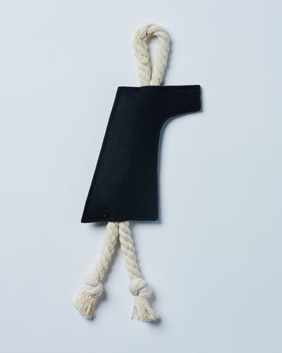 LOGO ROPE TOY PEAT BLACK Dog Gris by muraco