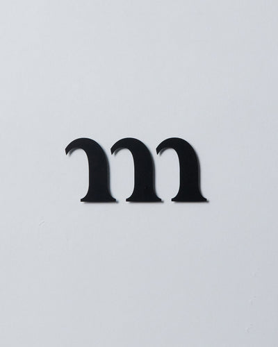 "m" STICKER BLACK Equipment OUTDOOR GUILD MURACO